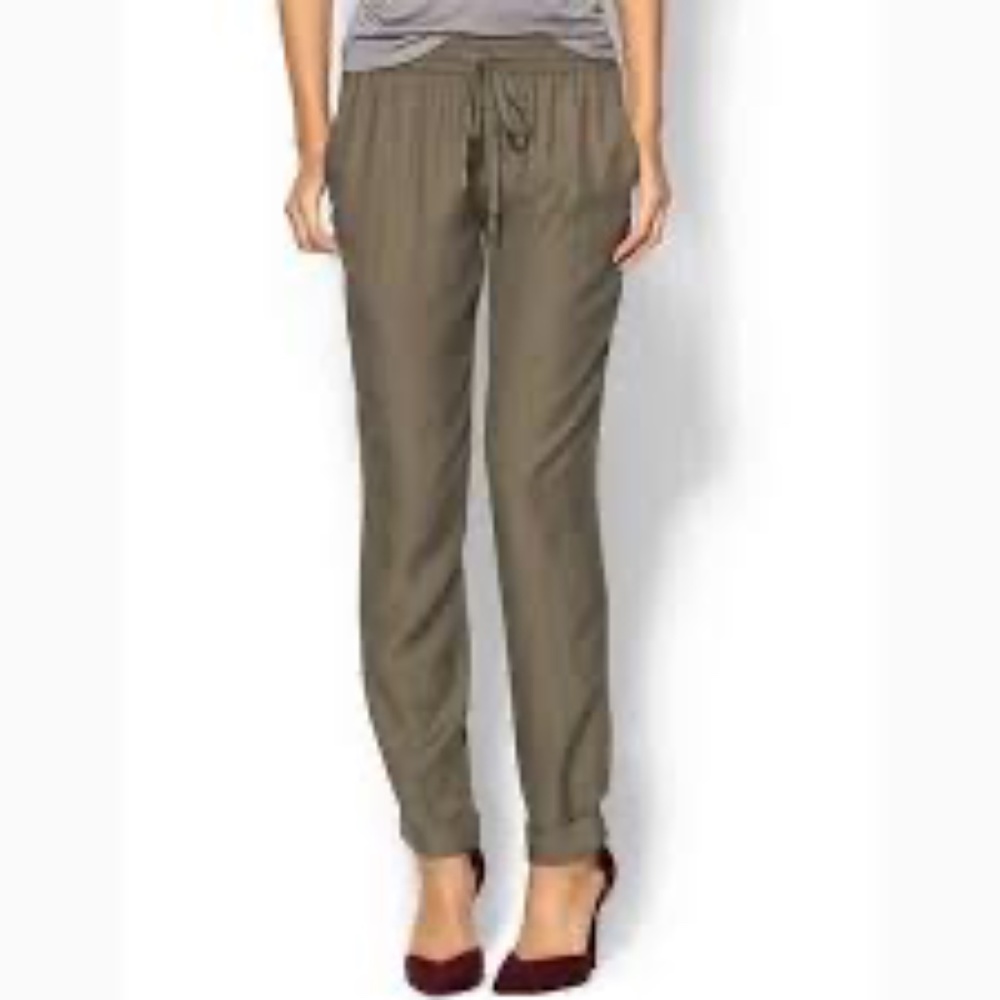 Joie - NWT Maxi Taper Leg Silk Jogger Trousers - L